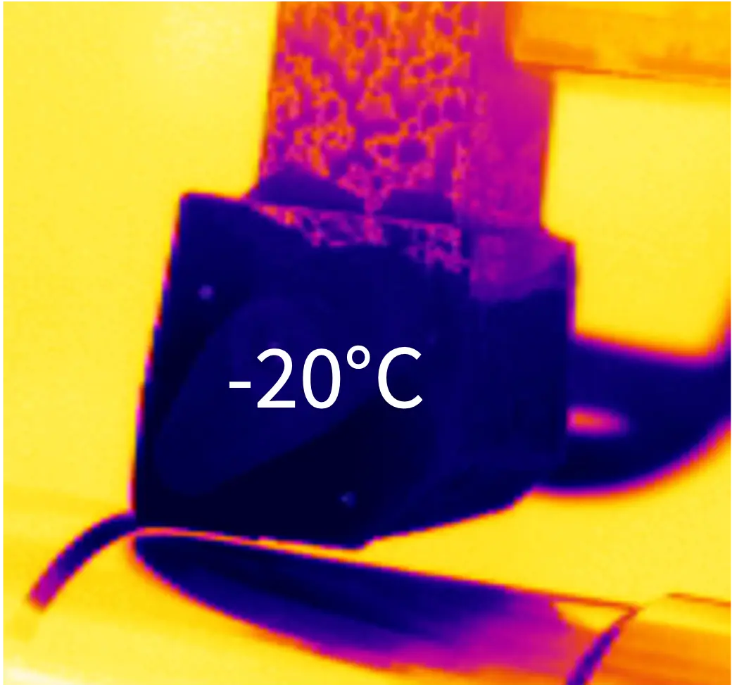 Wärmebildkamera-Aufnahme